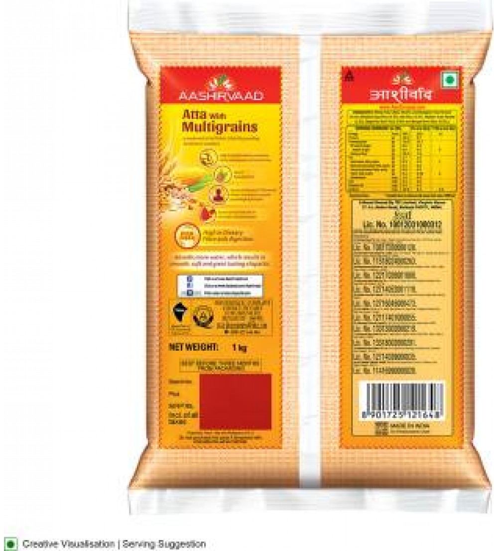 Aashirvaad Atta with Multigrains  (1 kg)