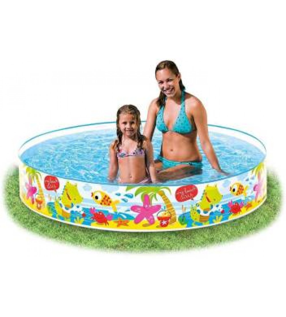 Alpyog Round Rubber Plastic Small Size Swimming Pool For Children, Diameter 5 Feet  (Multicolor)