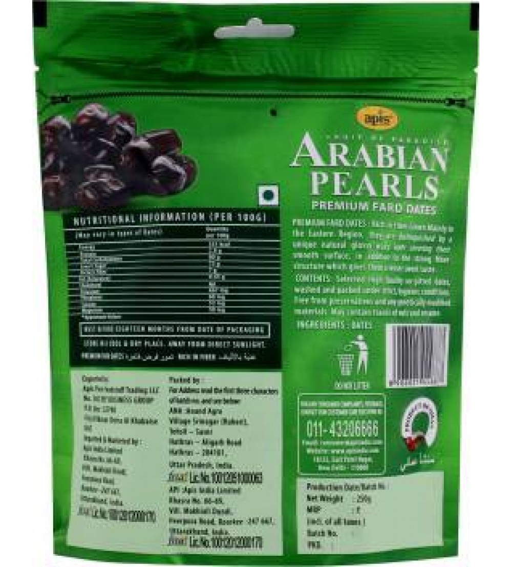 Apis Arabian Pearls Premium Fard Dates  (250 g)