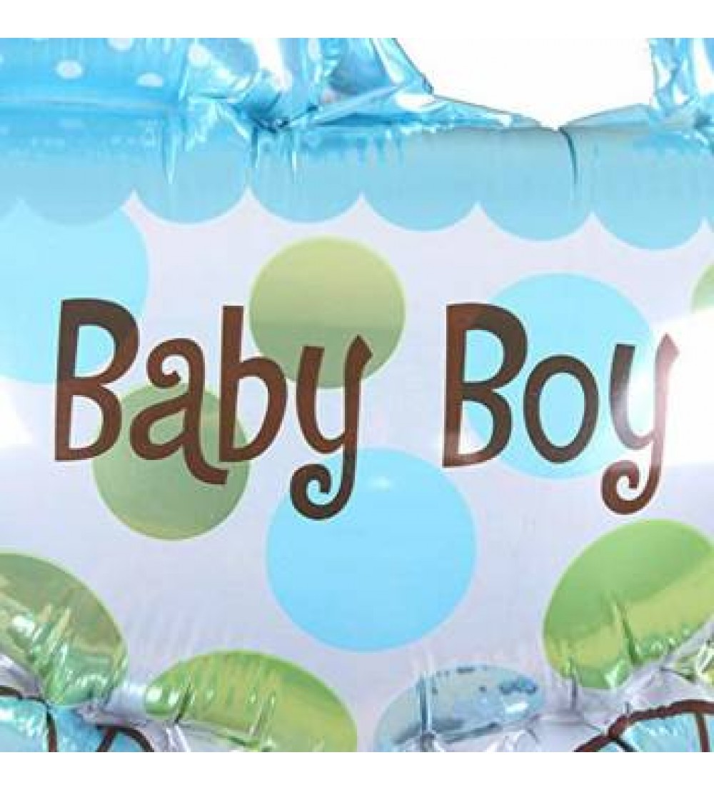 CherishX.Com Printed Baby Shower Pram Foil Balloon in Blue for Boy for Your Baby Shower/Baby Welcoming Party Decoration Letter Balloon