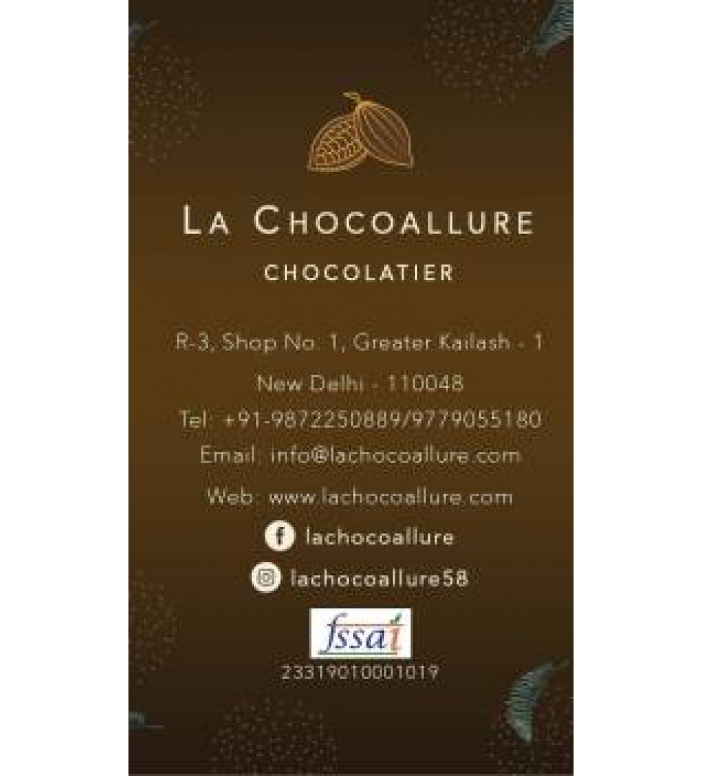 La Chocoallure Dark Chocolate Almonds n Chia Seeds Fudges  (100 g)