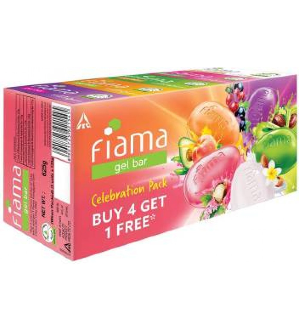 Fiama Gel bar Celebration Pack  (5 x 125 g)