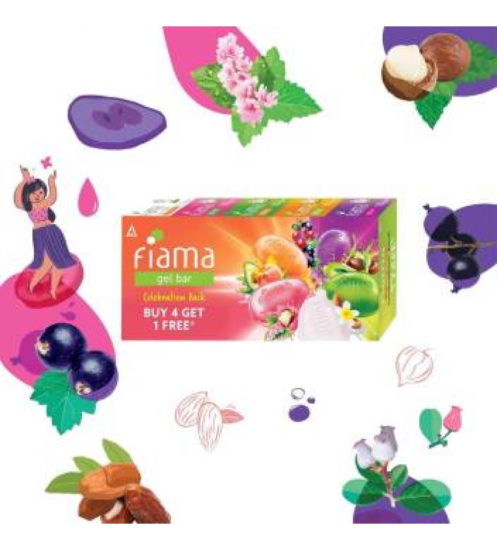 Fiama Gel bar Celebration Pack  (5 x 125 g)