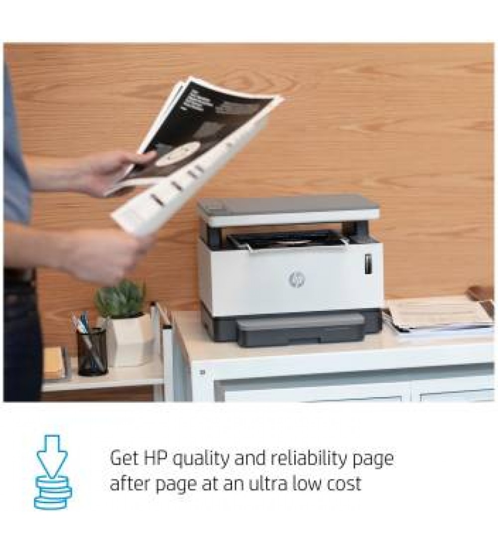 HP 1200w Multi-function WiFi Monochrome Printer  (White, Grey, Toner Cartridge)