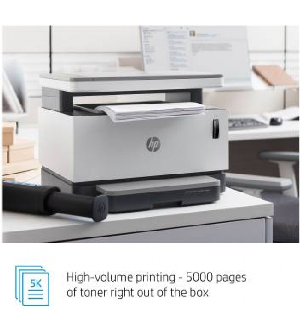 HP 1200w Multi-function WiFi Monochrome Printer  (White, Grey, Toner Cartridge)