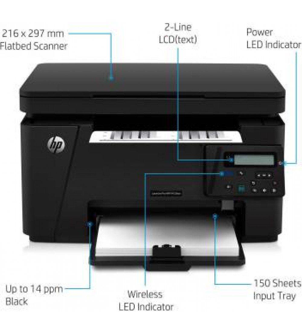 HP LaserJet Pro MFP M126nw Multi-function Monochrome Printer  (Black, Toner Cartridge)