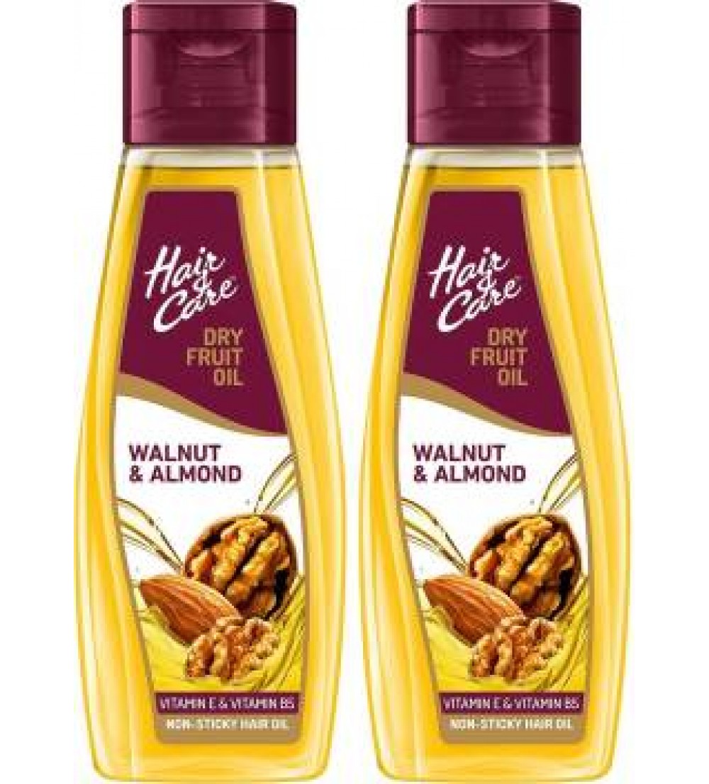 Hair & Care With Walnut & Almond,Non-Sticky Hair Oil  (500 ml)