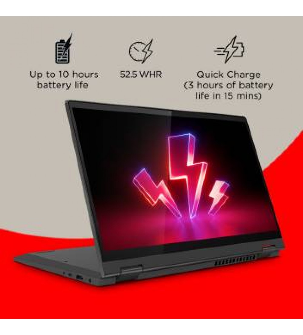 Lenovo IdeaPad Flex 5 Ryzen 5 Hexa Core 4500U - (8 GB/512 GB SSD/Windows 10 Home) 14ARE05 2 in 1 Laptop  (14 inch, Graphite Grey, 1.5 kg, With MS Office)