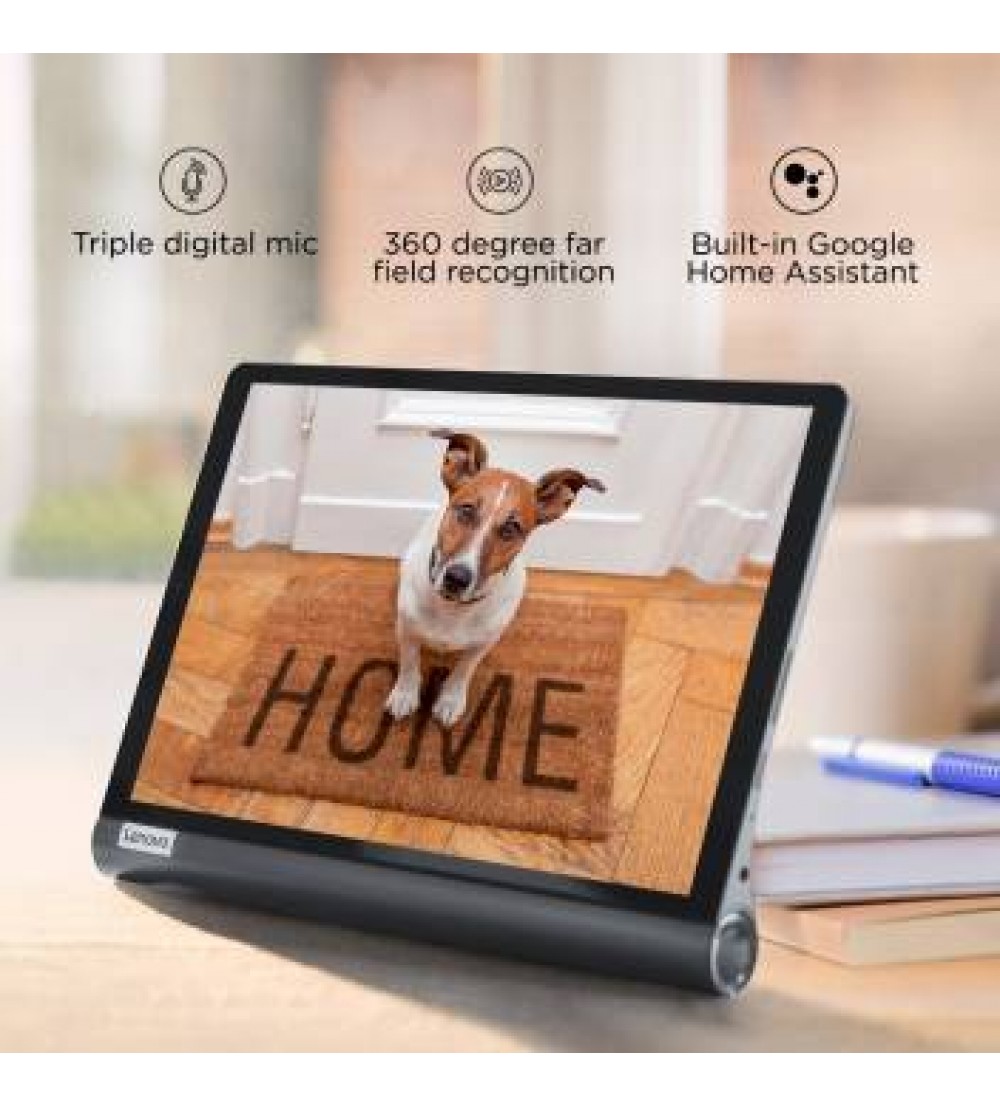 Lenovo Yoga Smart Tab with Google Assistant 4 GB RAM 64 GB ROM 10.1 inch with Wi-Fi+4G Tablet (Iron Grey)