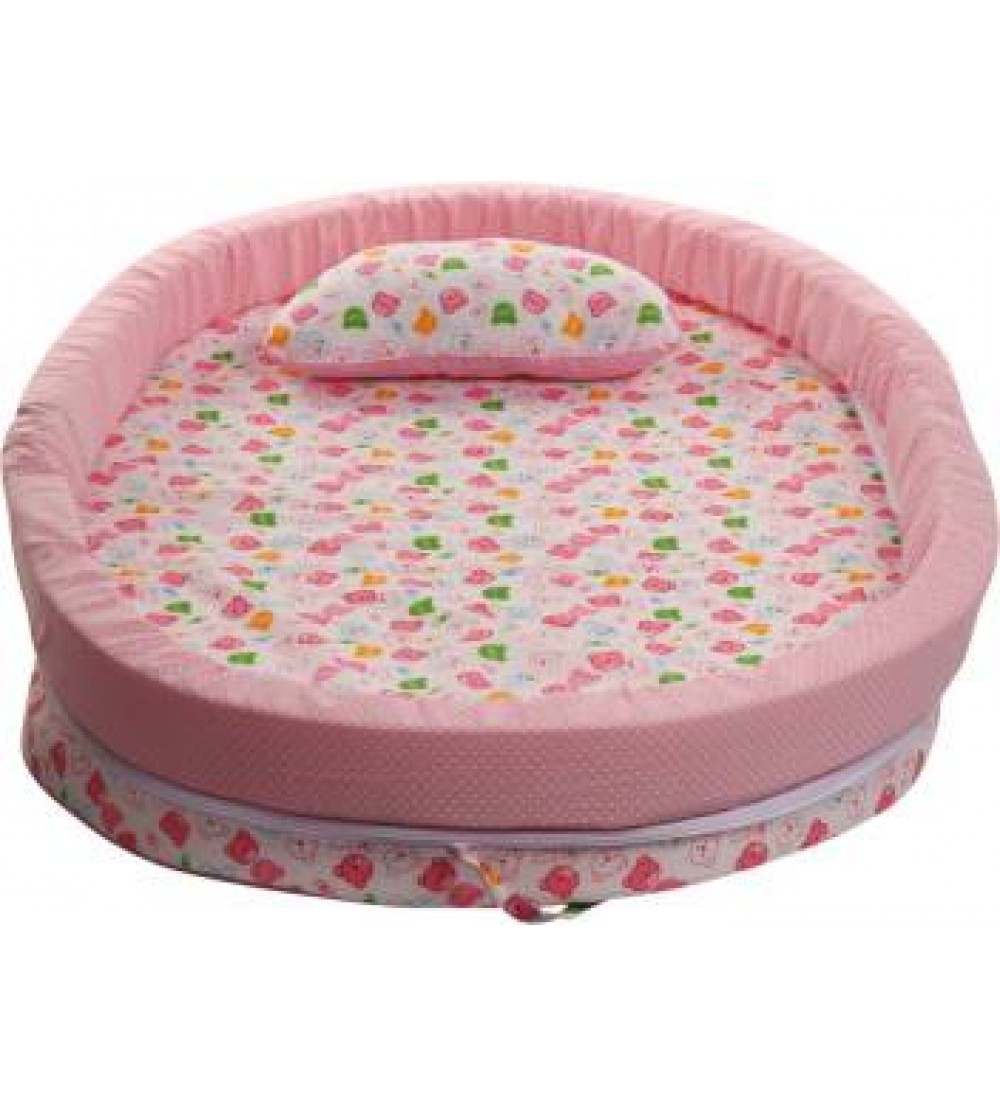 Miss & Chief Polyester Bedding Set  (Pink)