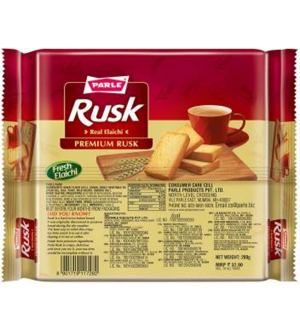 Parle Premium Elaichi Rusk  (200 g)