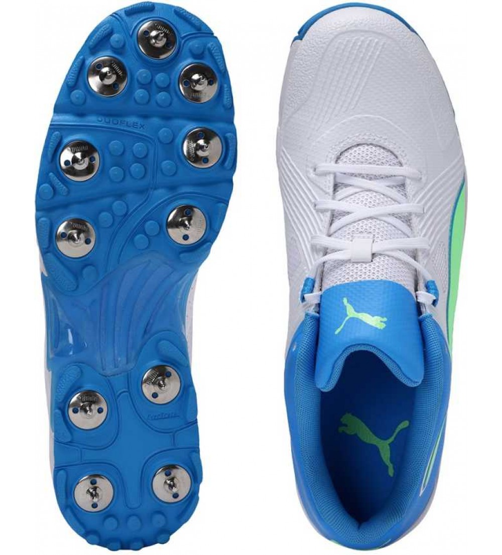 Puma  Spike 19.1 Cricket Shoes For Men  (White)