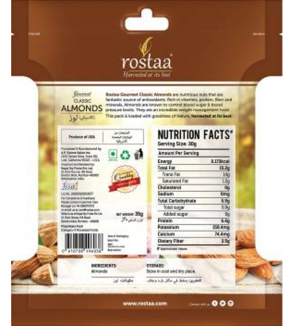 Rostaa Classic Almond Almonds  (35 g)