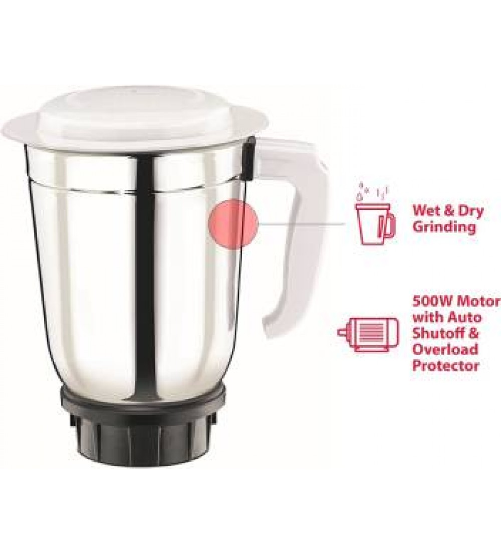 Bajaj GX1 500 W Mixer Grinder