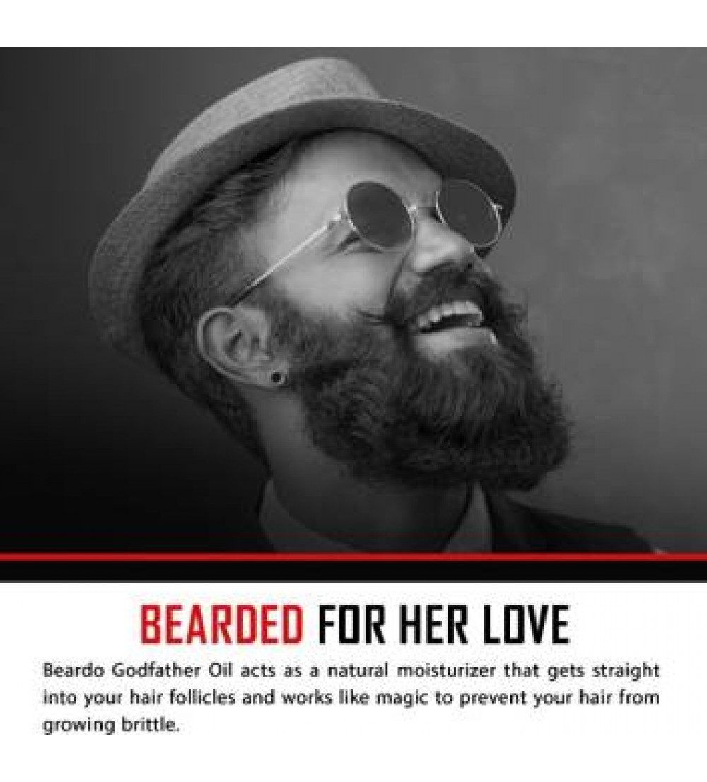 Beardo Godfather Lite Beard Oil With Natural Ingredients Hair Oil  (90 ml)