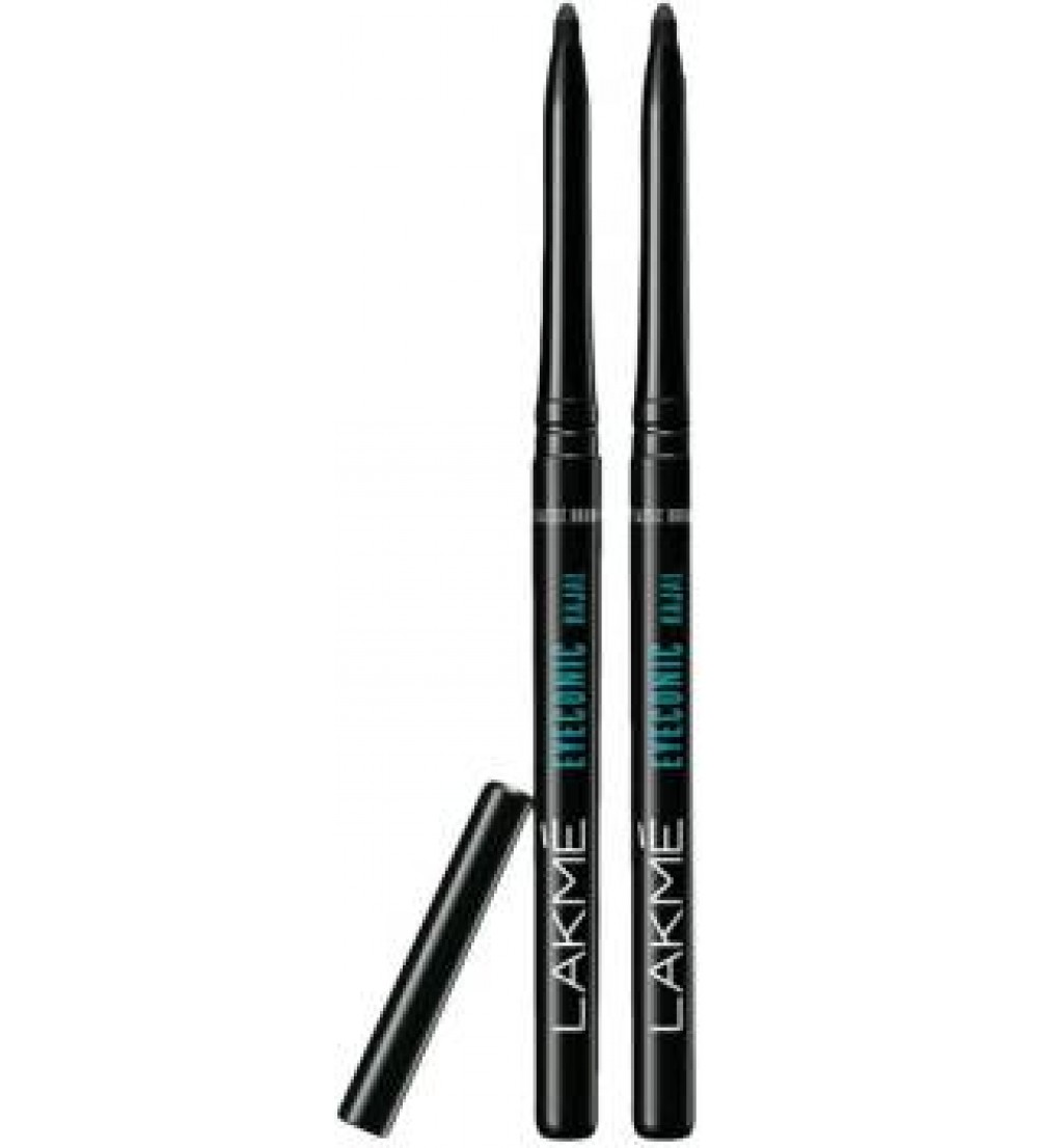 Lakme Eyeconic Kajal Twin Pack  (Deep Black, 0.7 g)