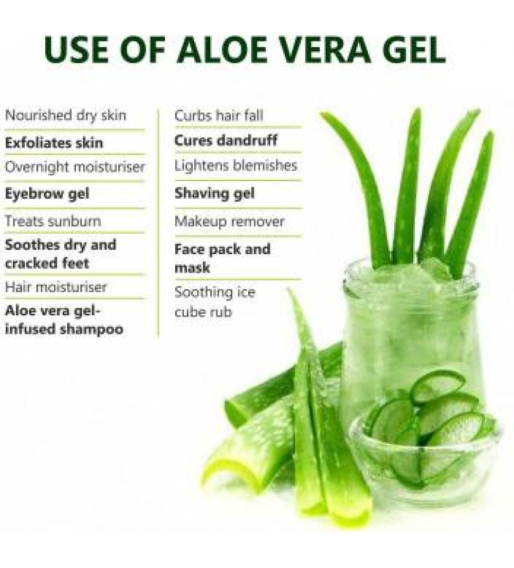 LA Organo Aloe Vera Gel 120ml - 99% Pure Soothing Aloe Vera Gel  (120 ml)