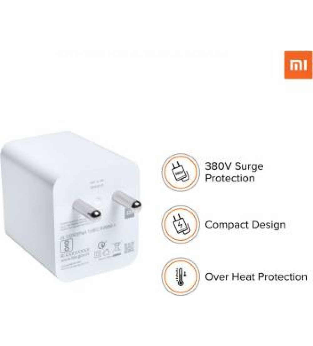 Mi MDY-10-ER 27 W 3 A Mobile Charger  (White)