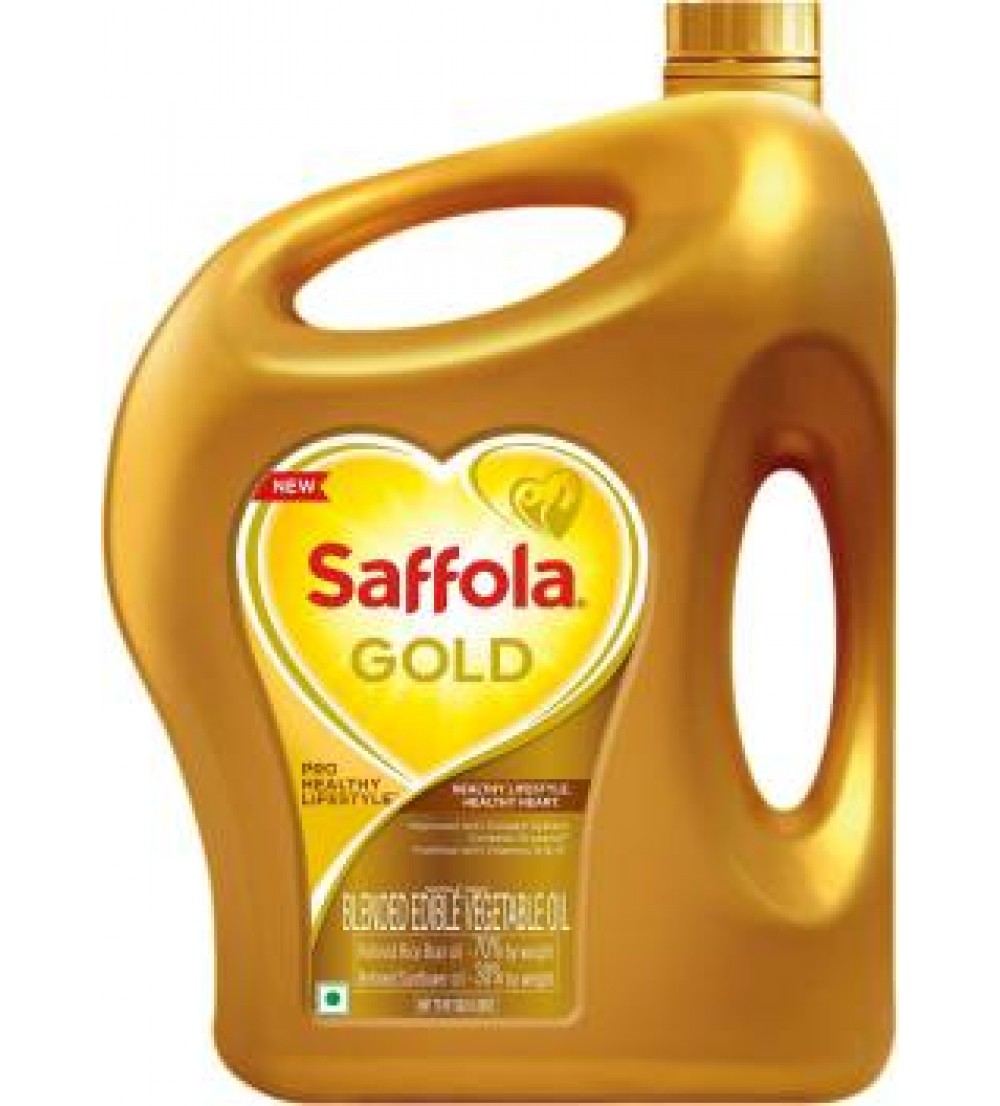 Saffola Gold Pro Healthy Lifestyle Blended Oil Can  (2 L)