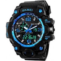 LimeStone LS2503 Black Blue Dial Watch